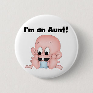Aunt of New Nephew Tshirts and Gifts 6 Cm Round Badge