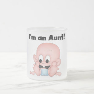 Aunt of New Nephew Tshirts and Gifts Frosted Glass Coffee Mug