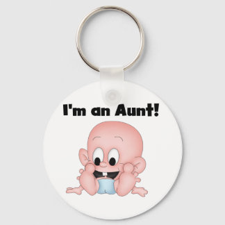 Aunt of New Nephew Tshirts and Gifts Key Ring