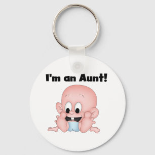 Aunt of New Nephew Tshirts and Gifts Key Ring