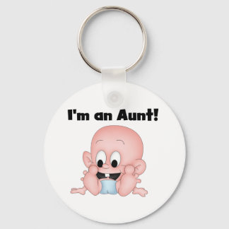 Aunt of New Nephew Tshirts and Gifts Key Ring