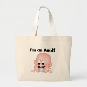Aunt of New Nephew Tshirts and Gifts Large Tote Bag