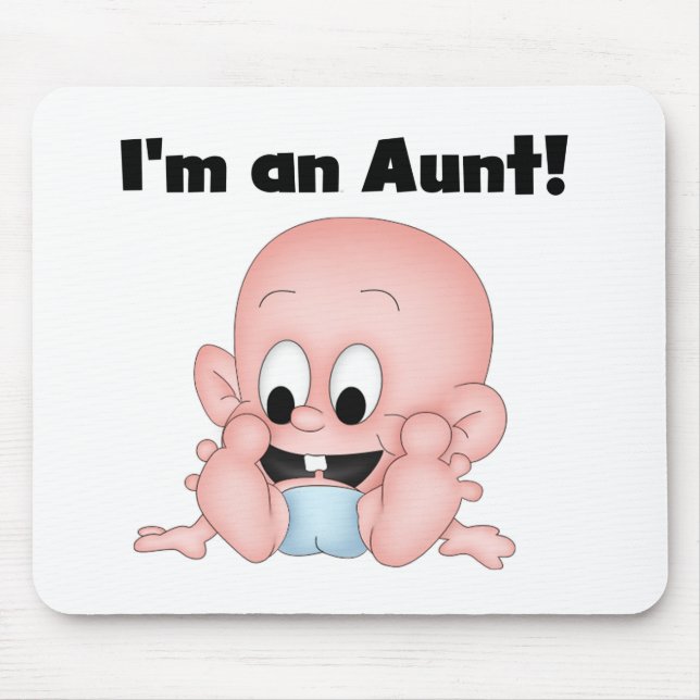 Aunt of New Nephew Tshirts and Gifts Mouse Mat (Front)