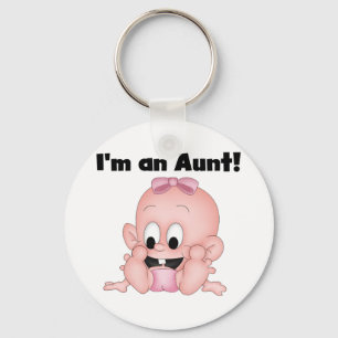 Aunt of New Niece Tshirts and Gifts Key Ring
