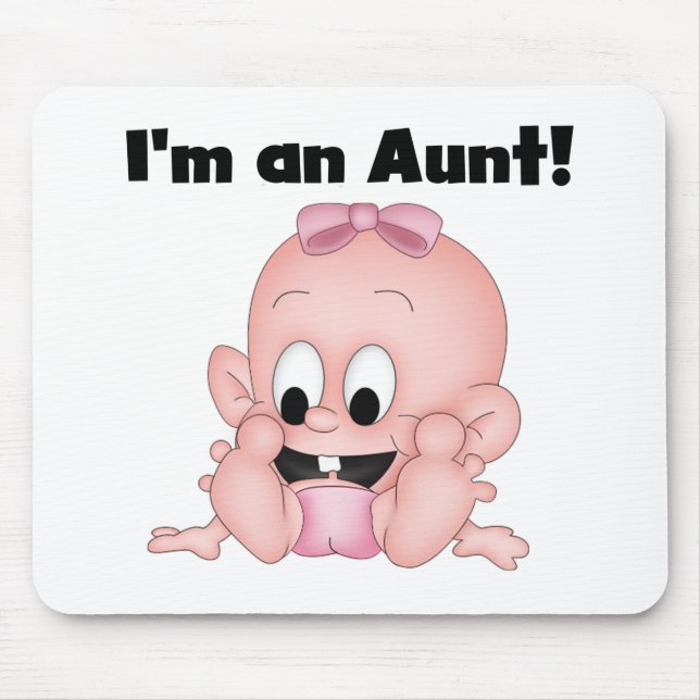 Aunt of New Niece Tshirts and Gifts Mouse Mat (Front)