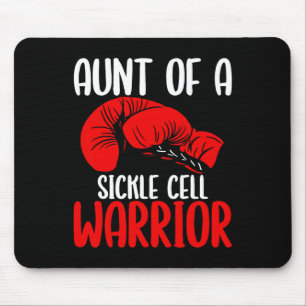 Aunt Of Sickle Cell Warrior Awareness Movement Rib Mouse Mat