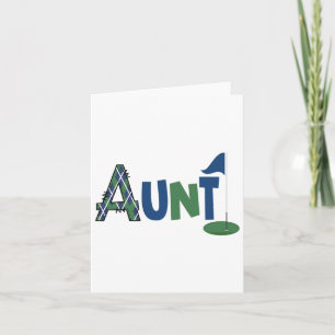 Aunt Of The Birthday Boy Hole In One Golf Sport Ma Card