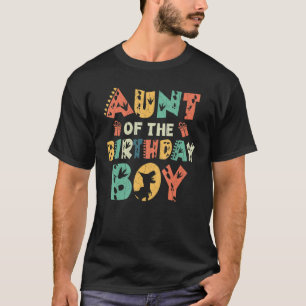 Aunt Of The Birthday Boy Rex Rawr Dinosaur Mummy 3 T-Shirt