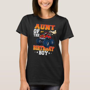 Aunt Of The Birthday Boy Theme Monster Truck  1 T-Shirt