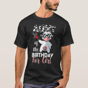 Aunt Of The Birthday Girl Family Cow First Bday P T-Shirt