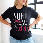 Aunt of the Birthday Girl Squad Custom Matching T-Shirt<br><div class="desc">Looking for a birthday shirt that will make your party complete? Look no further than our matching birthday crew shirts! These stylish tees are perfect for any birthday party girl's day out. Our matching shirts make a great gift for your friends and family, and can be worn together as a...</div>