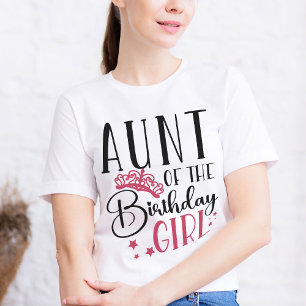 Aunt of the Birthday Girl Squad Custom Matching T-Shirt