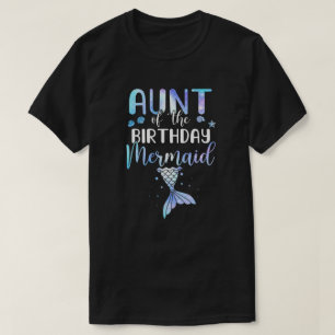 Aunt Of The Birthday Mermaid Matching Family T-Shirt