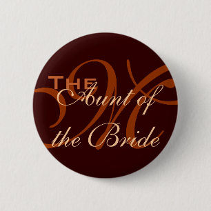 Aunt of the Bride Button