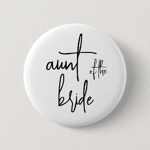 Aunt of the bride button