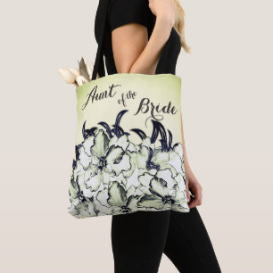 Aunt of The Bride Light Green Tote Bag