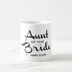 Aunt of the Bride Personalised Coffee Mug