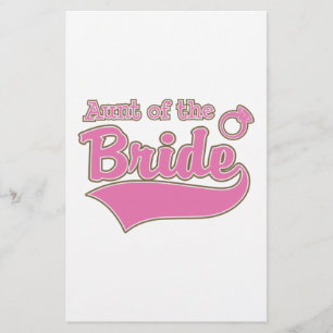 Aunt of the Bride Stationery