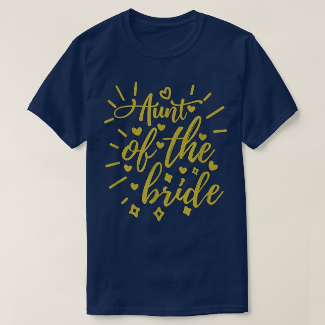 Aunt Of The Bride  T-Shirt (Design Front)