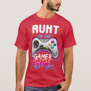Aunt of the Gamer Girl Matching Video Game Birthda T-Shirt