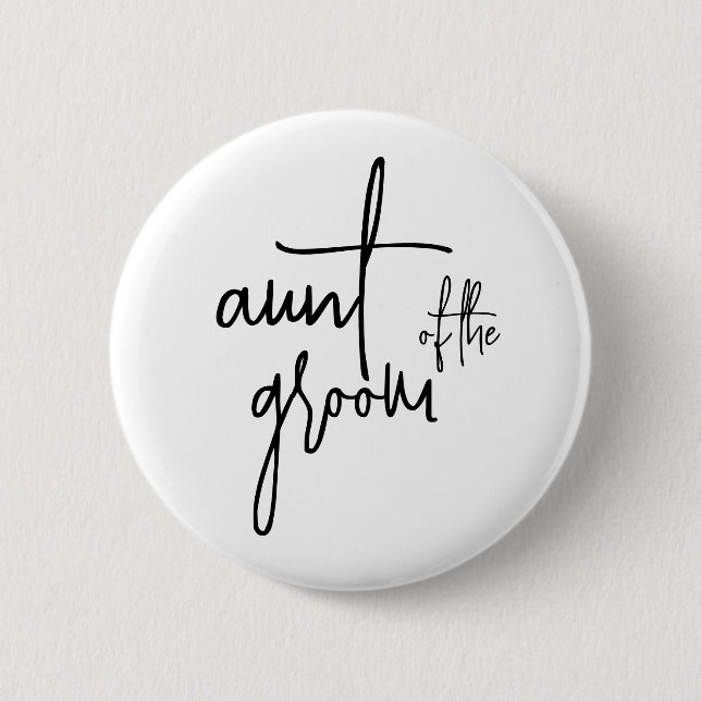 Aunt of the groom  button (Front)