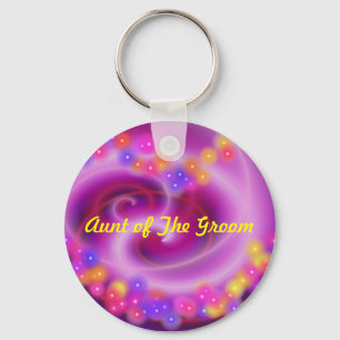 Aunt of the Groom Keychain