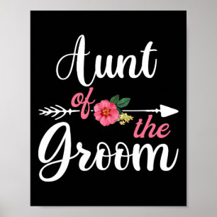 Aunt Of The Groom Shirts For Women  Poster
