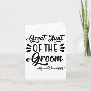 Aunt Of The Groom Wedding Party Family Bridal Show Card