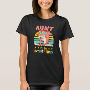 Aunt Of The Shark Birthday Family Matching Birthda T-Shirt