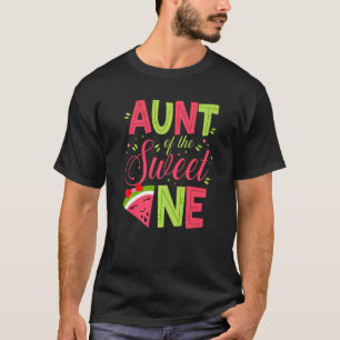 Aunt Of The Sweet One Watermelon Mommy Mama 1st B T-Shirt