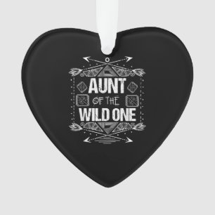 Aunt Of The Wild One Birthday Gift Ornament