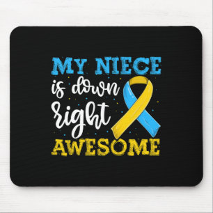 Aunt Of Trisomy Niece Down Syndrome Awareness  Mouse Mat