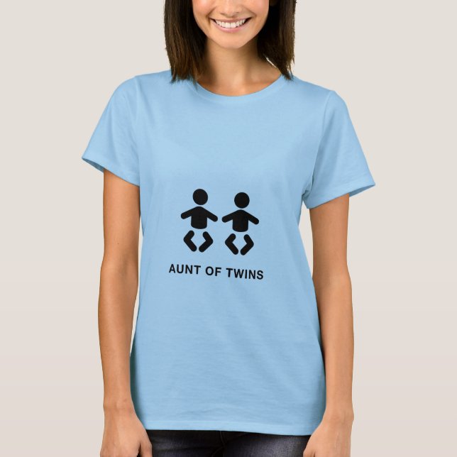 Aunt of Twins T-Shirt (Front)