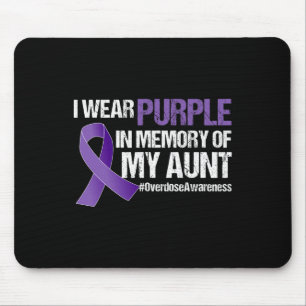 Aunt Overdose Awareness Memory Mouse Mat