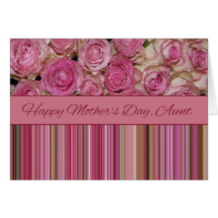 Aunt Pastel roses & stripes Mother's Day