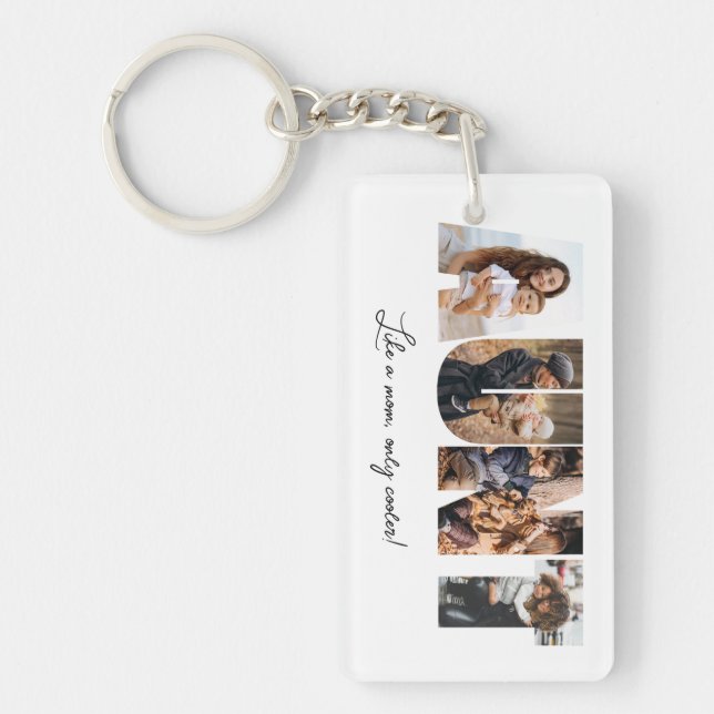 Aunt Photo Collage Acrylic Keychain (Front)