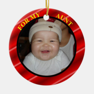 Aunt Photo Gift Tag & Ornament