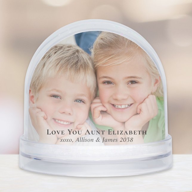 Aunt Photos Keepsake Snowglobe (Creator Uploaded)