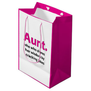 Aunt Quote Aunt Medium Gift Bag