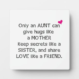 Aunt Quote Plaque