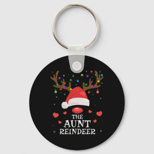 Aunt Reindeer Family Matching Christmas Auntie Aun Key Ring