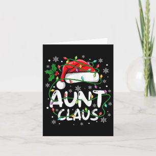 Aunt Santa Claus Family Christmas Squad Crew Match Card