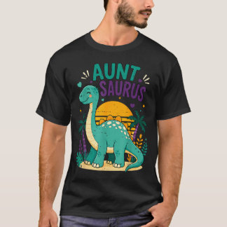 Aunt Saurus Dinosaur Family Matching T-Shirt