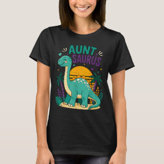 Aunt Saurus Dinosaur Family Matching T-Shirt