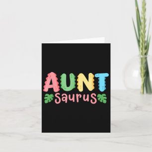 Aunt Saurus Kids Dinosaur Birthday Party Family Ma Card
