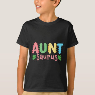 Aunt Saurus Kids Dinosaur Birthday Party Family Ma T-Shirt