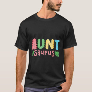 Aunt Saurus Kids Dinosaur Birthday Party Family Ma T-Shirt