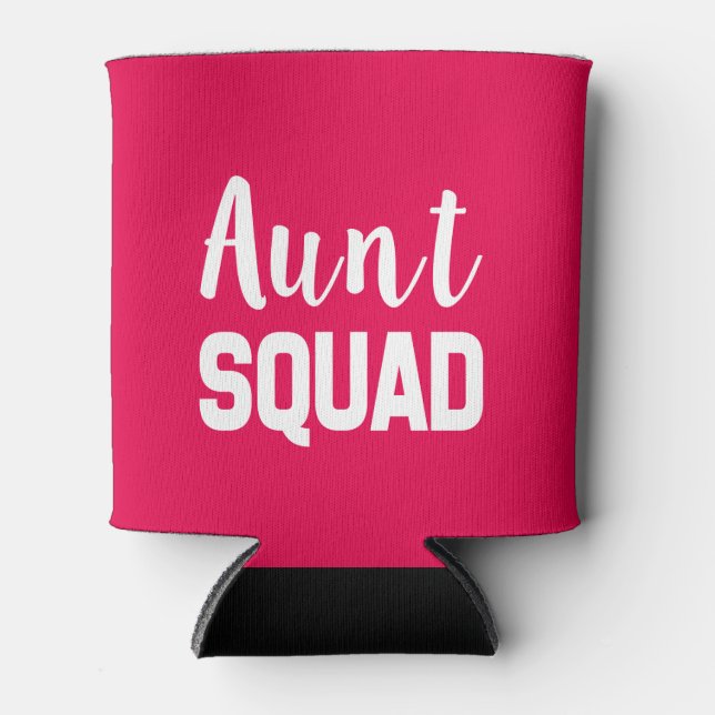 Aunt Squad funny can cooler (Front)
