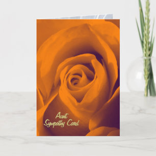 Aunt, sympathy card