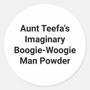 Aunt Teefa Boogie-Woogie Man Hankamer Artjunkhaus Classic Round Sticker